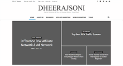 Desktop Screenshot of dheerajsoni.com